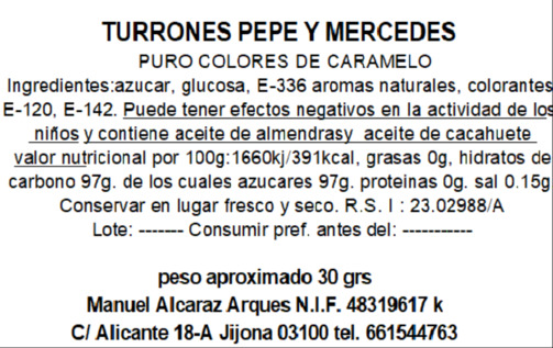 Puros de Caramelo (Anís, Menta, Fresa y Miel) - Imagen 3